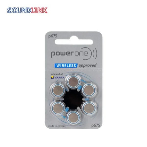 Power One size 675 Hearing Aid Battery No Mercury made in Germany Genuine Pack 60 - Image 2