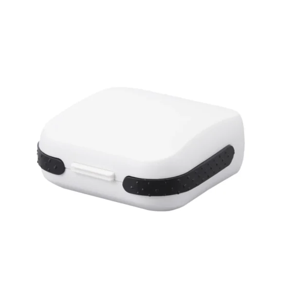 Soundlink Hearing Aid Case Universal Small Carry Case with Foam Lining Black White Storage Box for CIC ITE ITC - Image 3