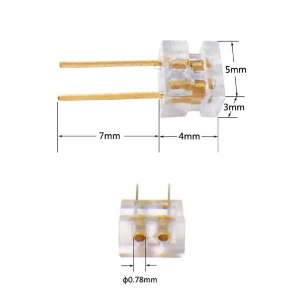 2 PCS DIY IEM Female Socket Jack for Custom In-ear Monitor Inears Earphone Pin Plug 0.78 mm - Image 3