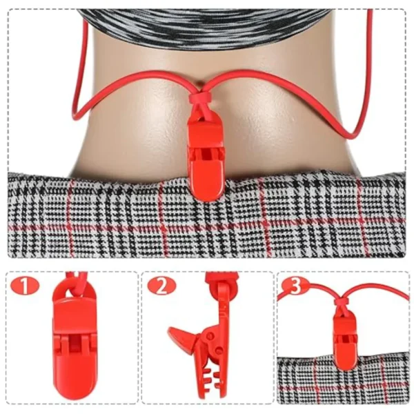 Hearing Aid Clip BTE Anti-Loss Lanyard Silicone Elastic Protector for Adults and Kids - Image 3