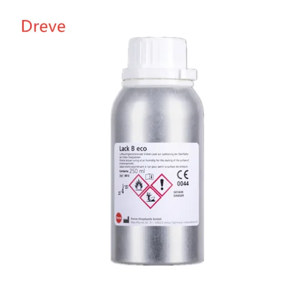 Dreve 250ml Lack B eco Silicone Earmolds UV Curing Lacque