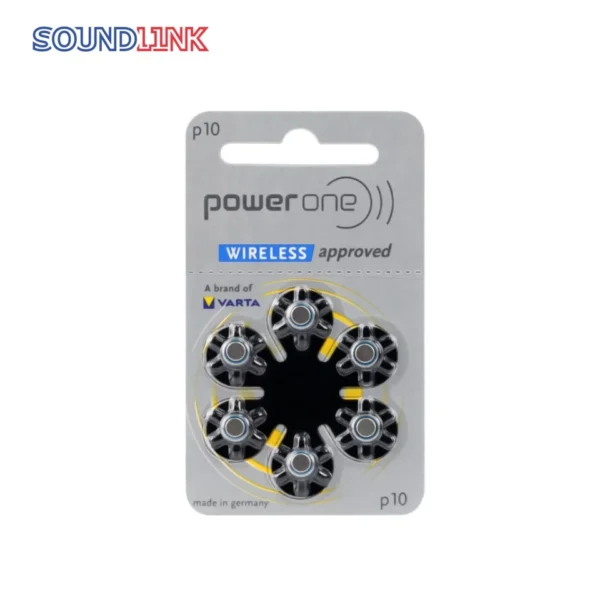 Power One Hearing Aid Batteries Size 10 No Mercury made in Germany Genuine Pack 60 - Image 2