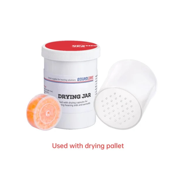 Soundlink Hearing Aid PP Drying Jar Drying cup for Hearing Aids and IEMs 60*85mm