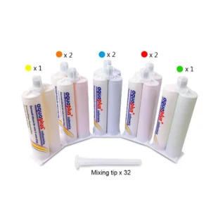 Detax Colorful Soft Silicone Material with Mixing Tube Silicone Earmold Material for Making Swimming Soft Earmoulds